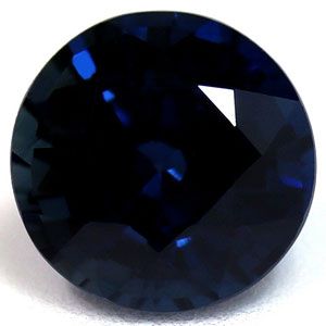 Szafir 1,29 ct, niebieski, szlif okrągły