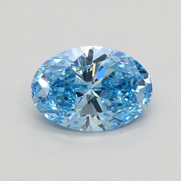0.41 CT Fancy Vivid Blue OVAL