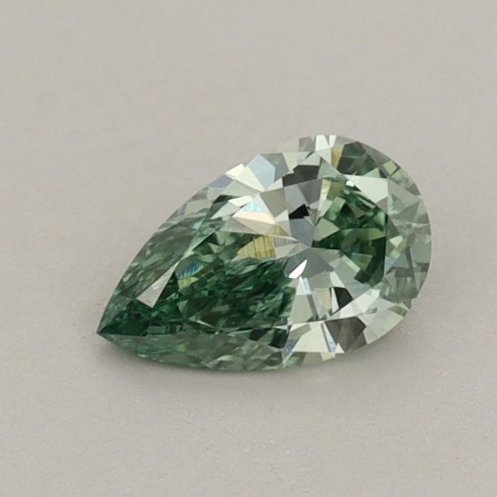 0.43 CT Fancy Vivid Green PEAR