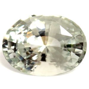 Szafir 2,15 ct, biały, szlif owalny