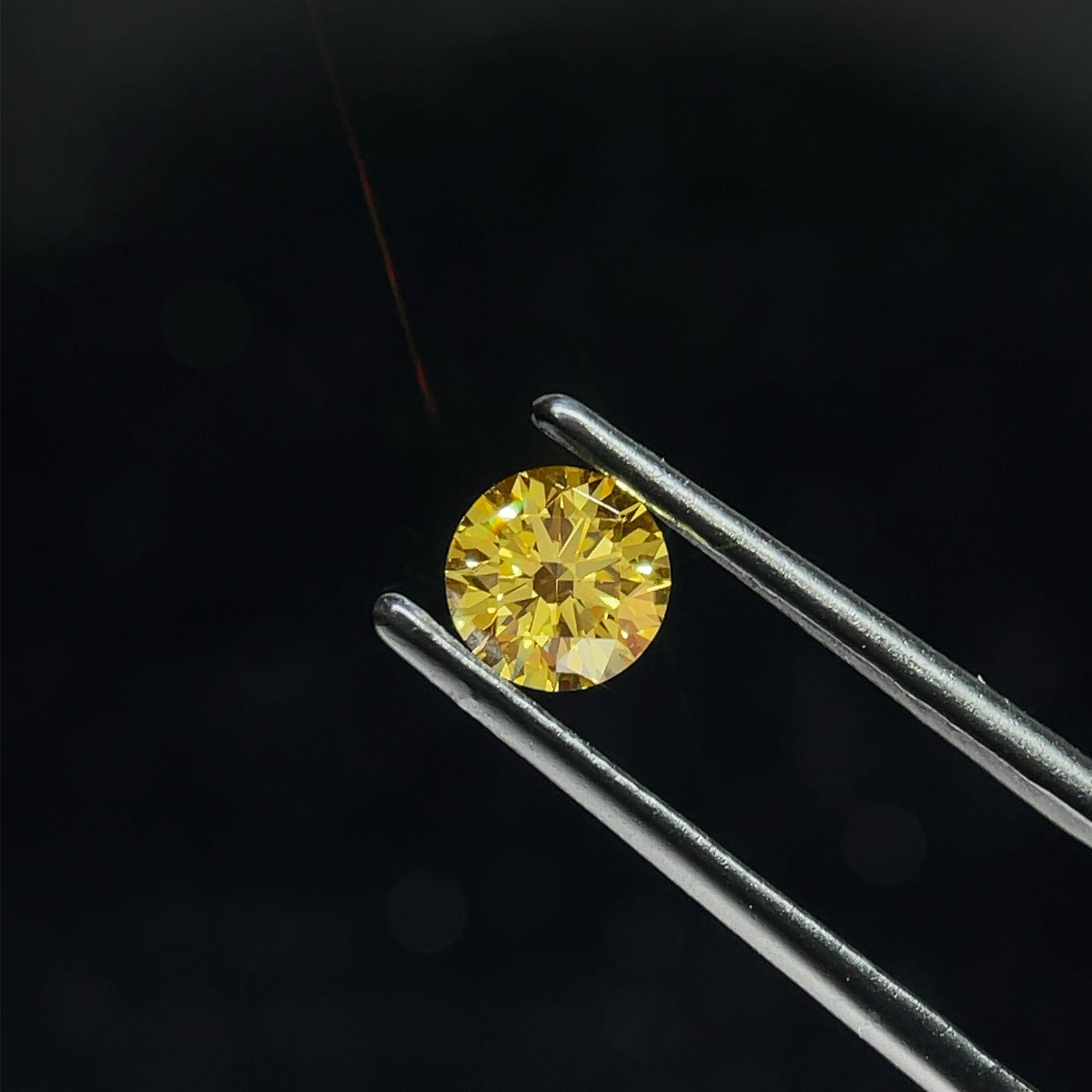 0.64 CT Fancy Gray Yellow MARQUISE