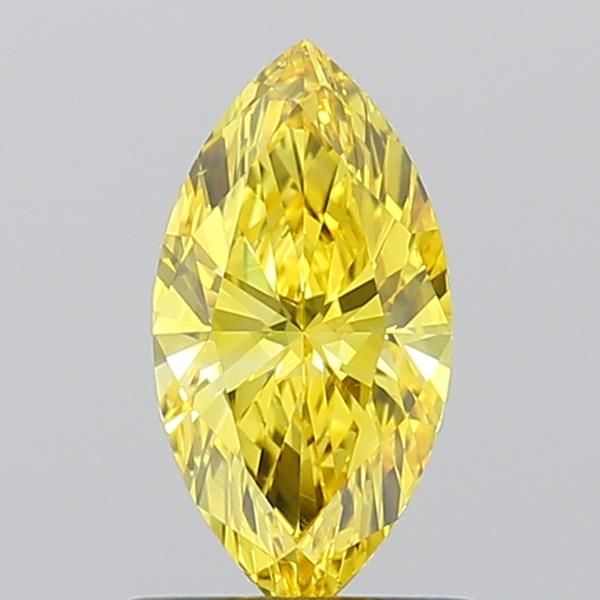 0.62 CT Fancy Vivid Yellow MARQUISE