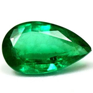 Szmaragd 1,92 ct, zielony, szlif gruszka