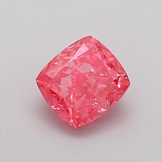 0.64 CT Fancy Vivid Pink Purple CUSHION MODIFIED