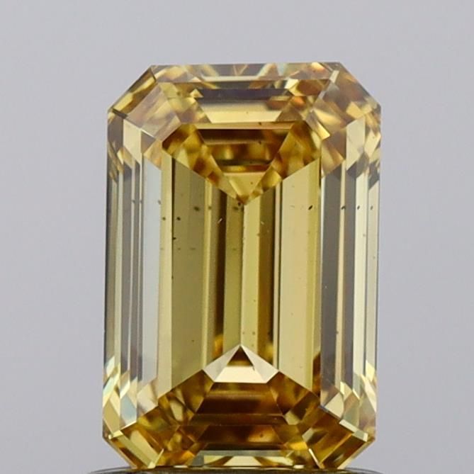 1.01 CT Fancy Vivid Yellow EMERALD