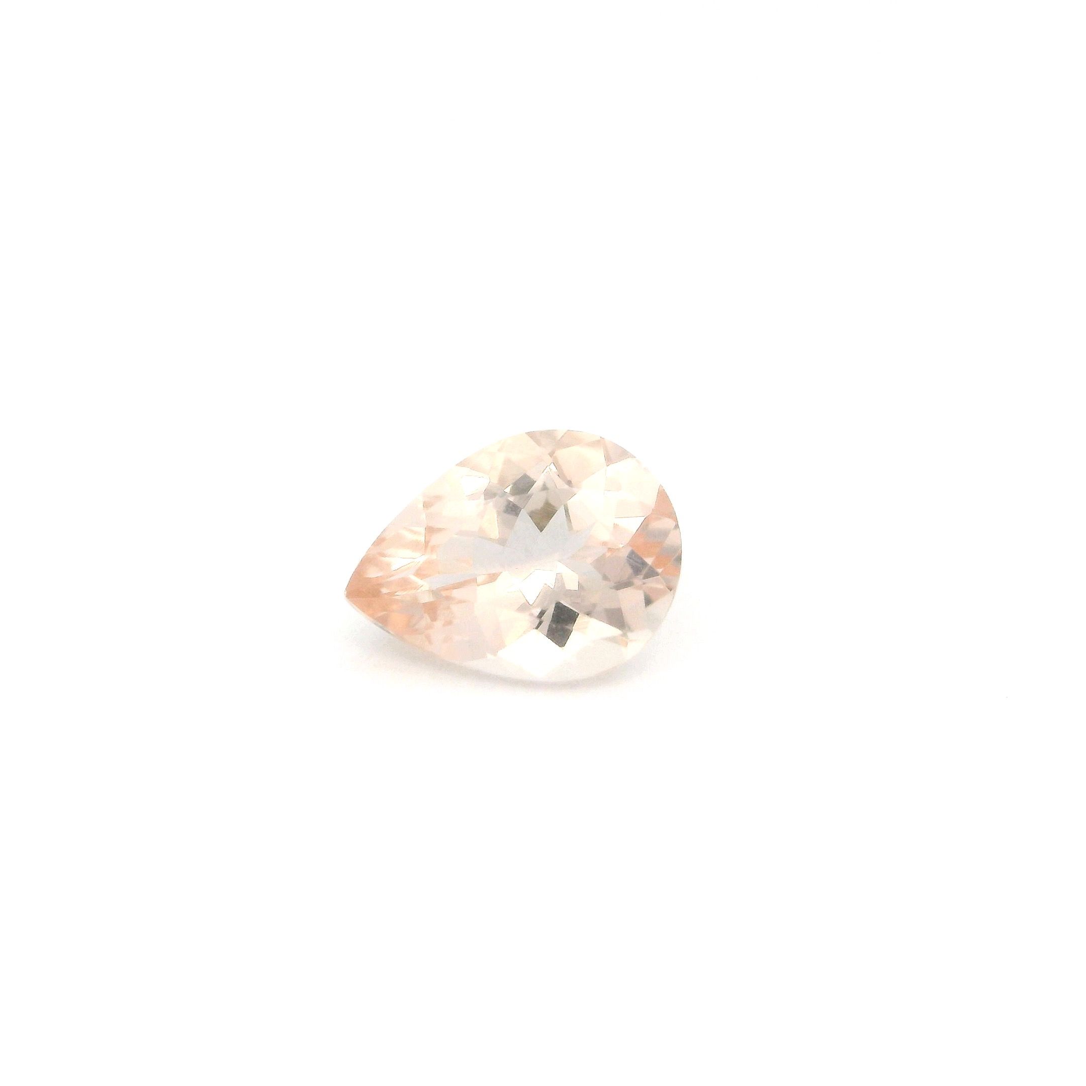 MORGANITE FACETED 0.92ct PINK Brownish Pink/Light EC MOZAMBIQUE HEATED