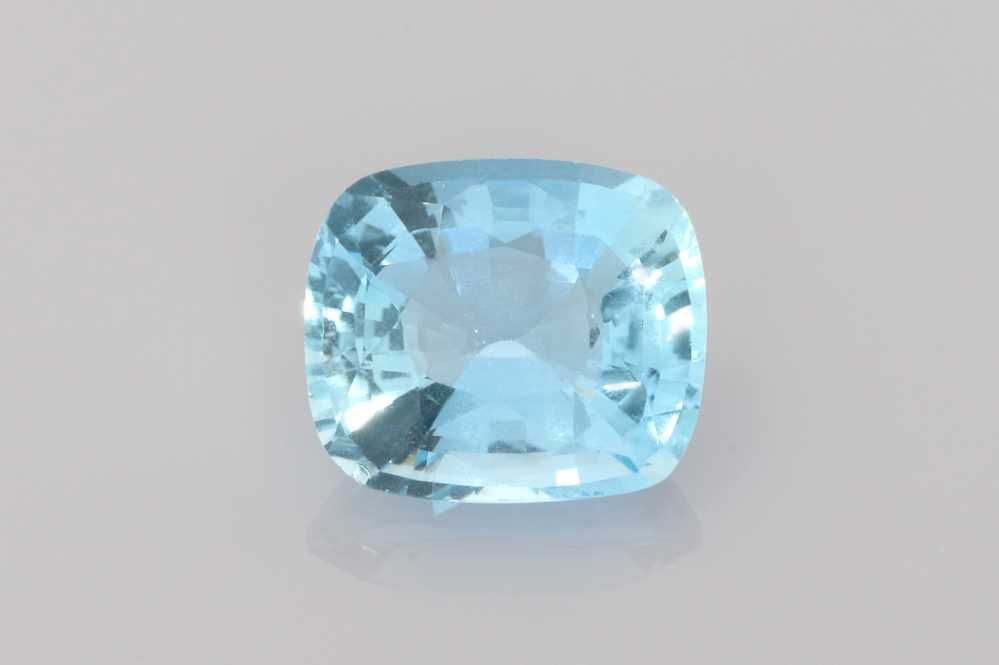 AQUAMARINE FACETED 5.11ct BLUE BLUE SI MADAGASCAR NONE