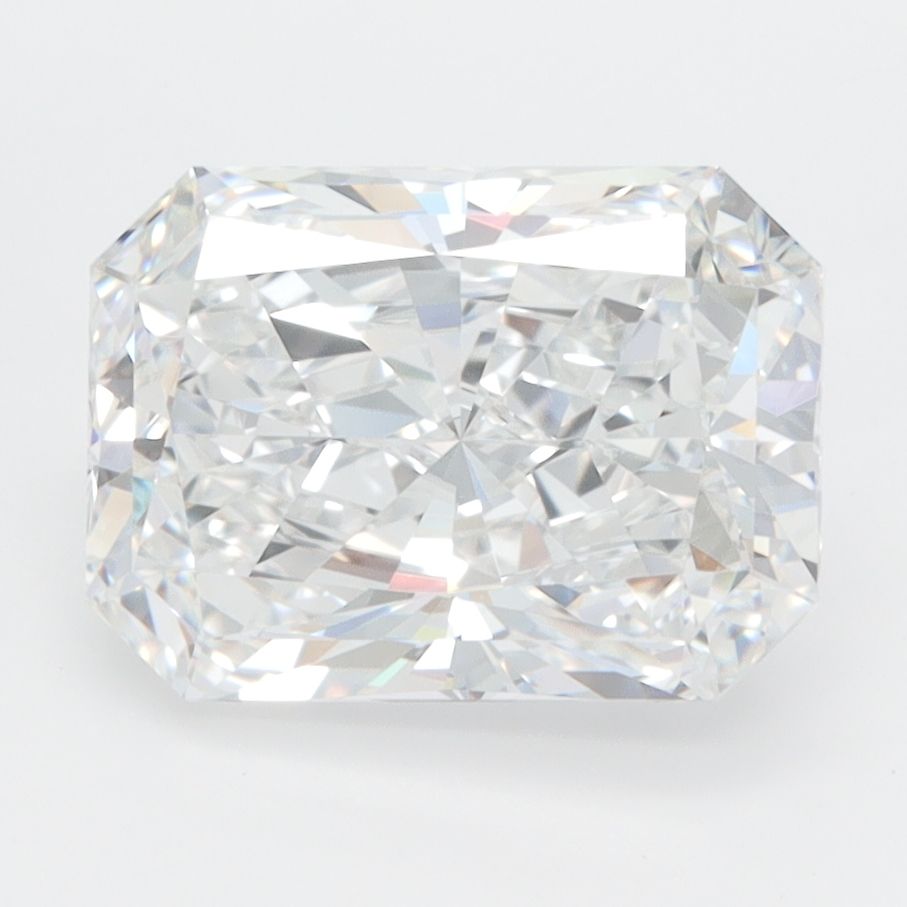 3.04-carat radiant diamond with D color, null cut, and VVS2 clarity.