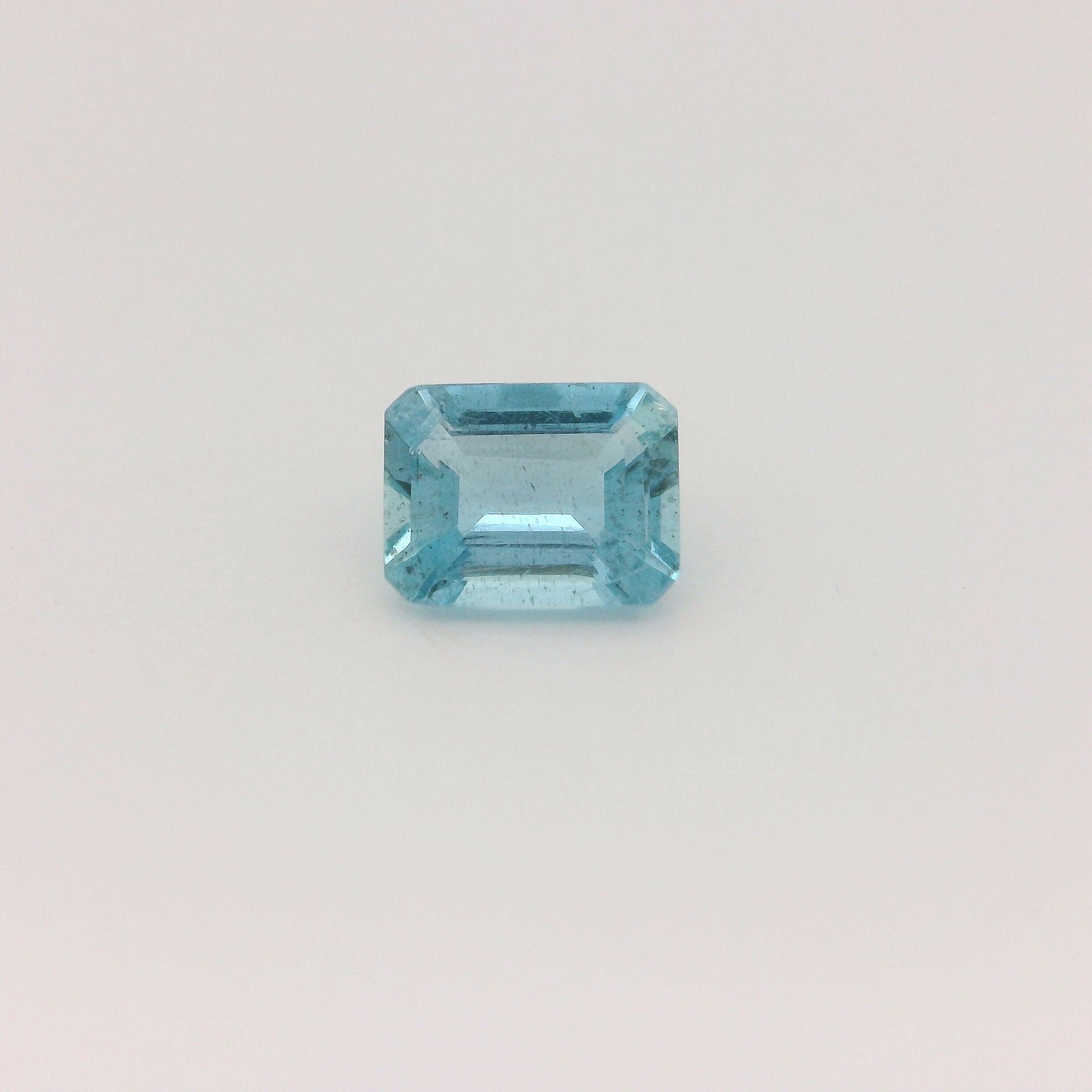 Akwamaryn 1,01 ct, niebieski, szlif ośmiokątny