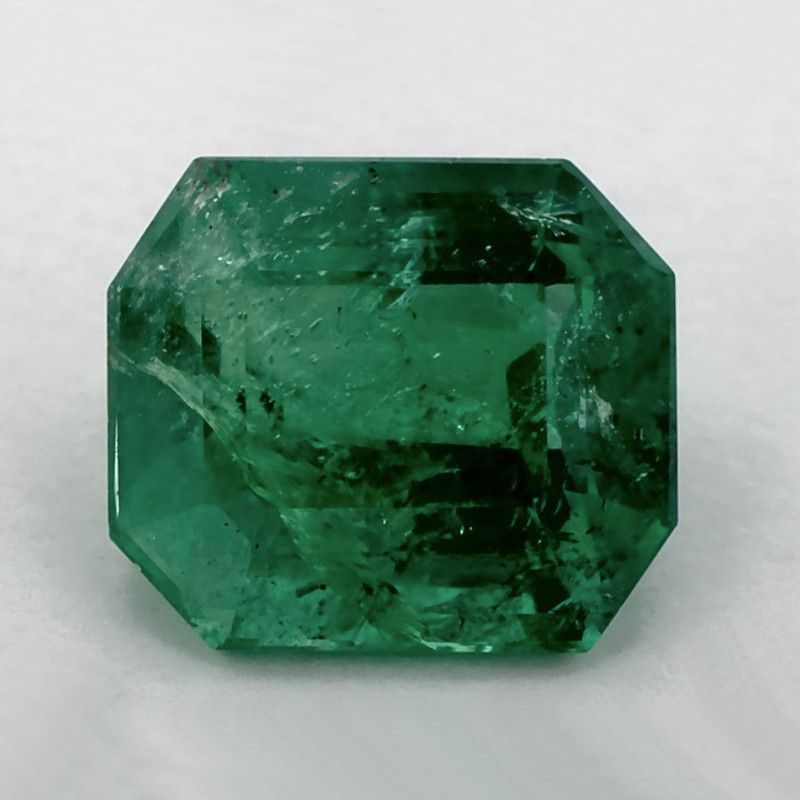 Szmaragd 3,00 ct, zielony, szlif ośmiokątny