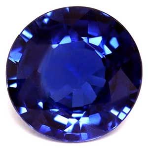 SAPPHIRE FACETED 0.89ct BLUE Intense Blue EC SRILANKA HEATED
