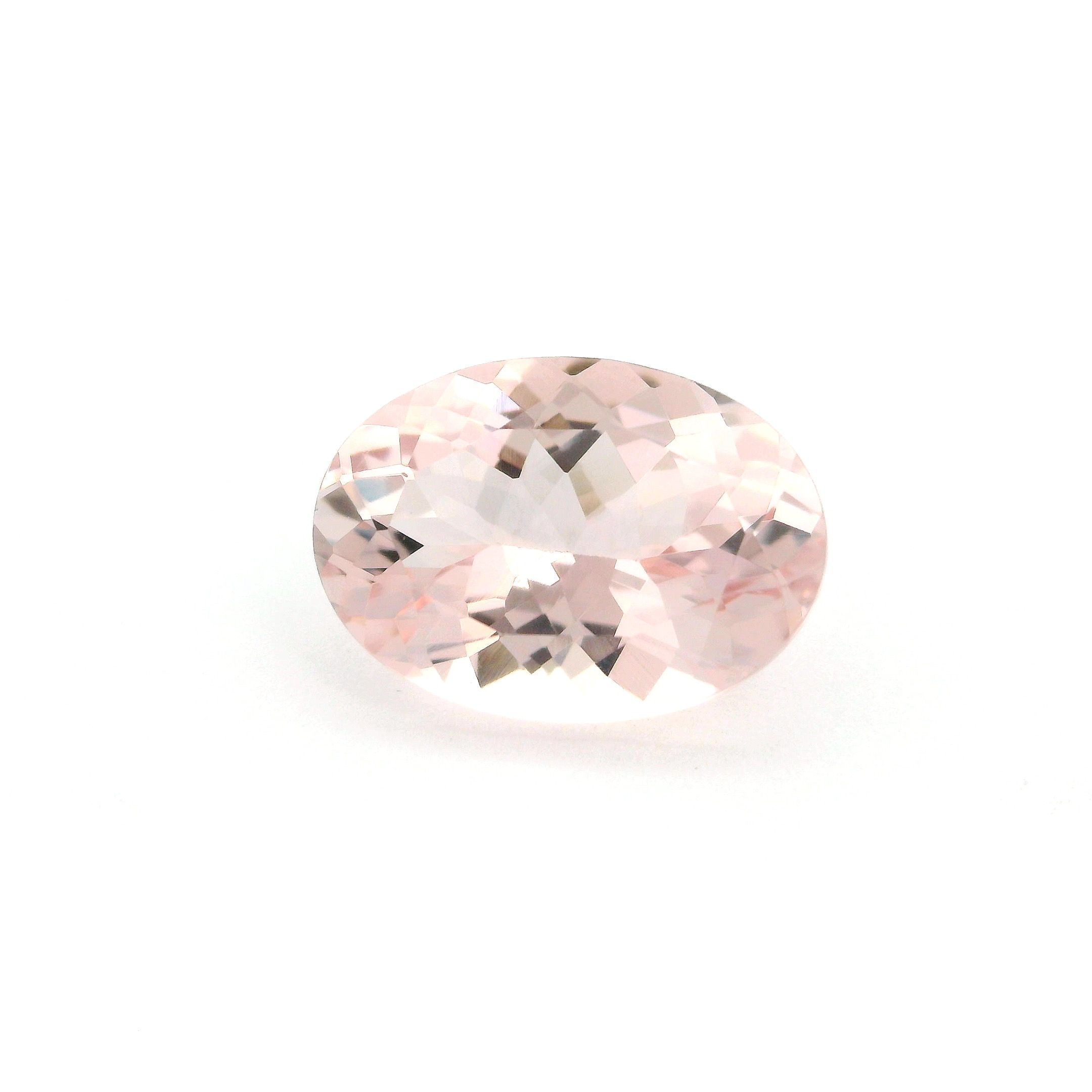 Morganit 5,62 ct, różowy, szlif owalny