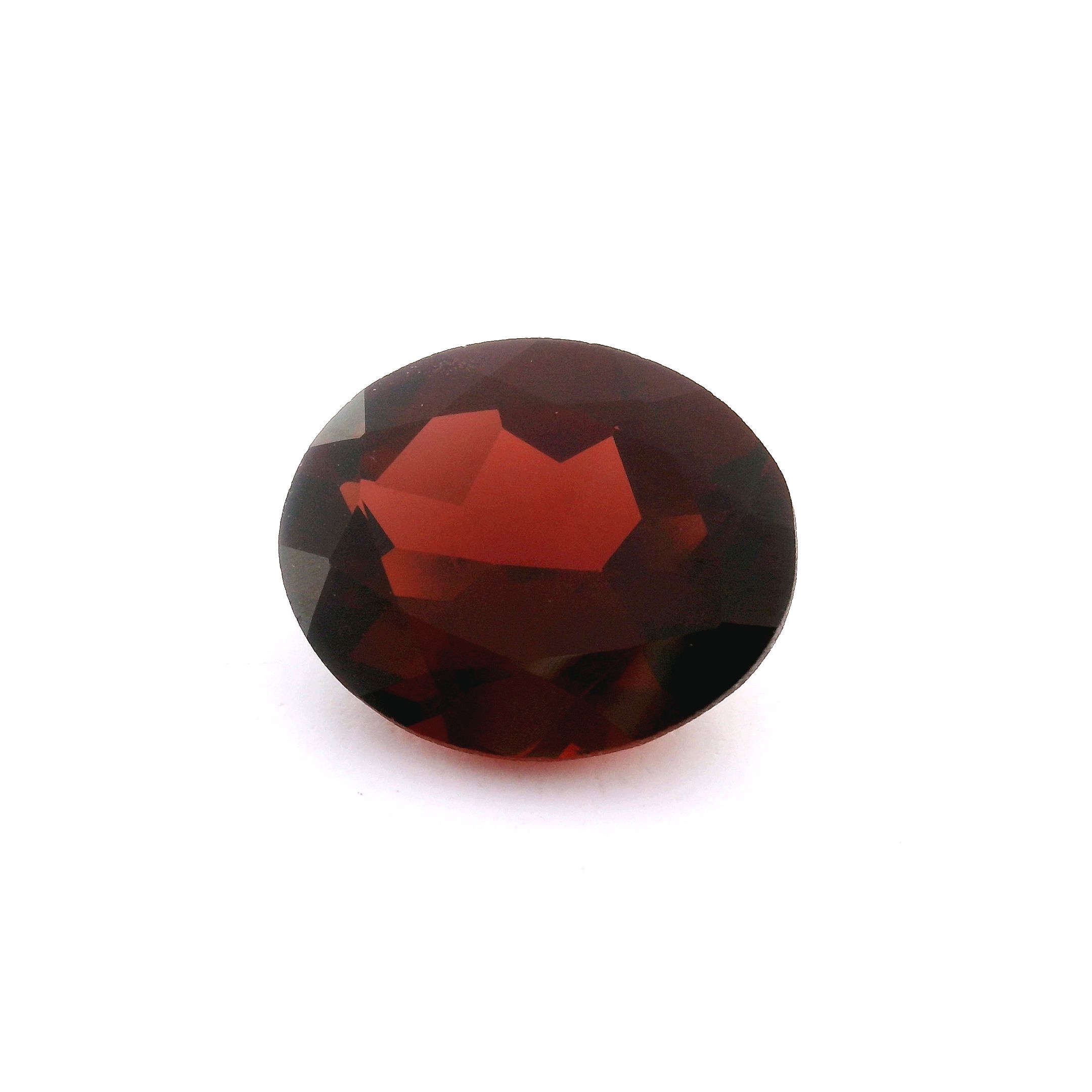 Granat 4,89 ct, czerwony, szlif owalny