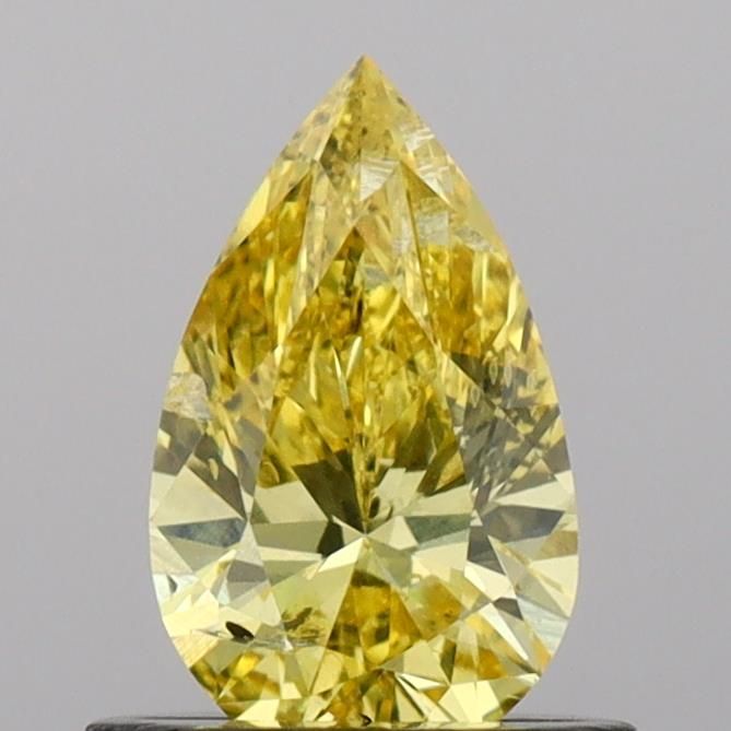 0.62 CT Fancy Vivid Yellow PEAR