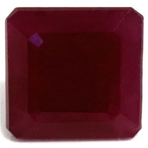 Rubin 2,22 ct, czerwony, szlif szmaragdowy
