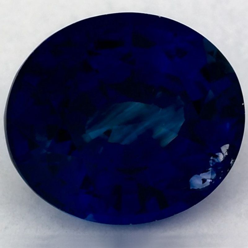 Szafir 3,29 ct, niebieski, szlif owalny