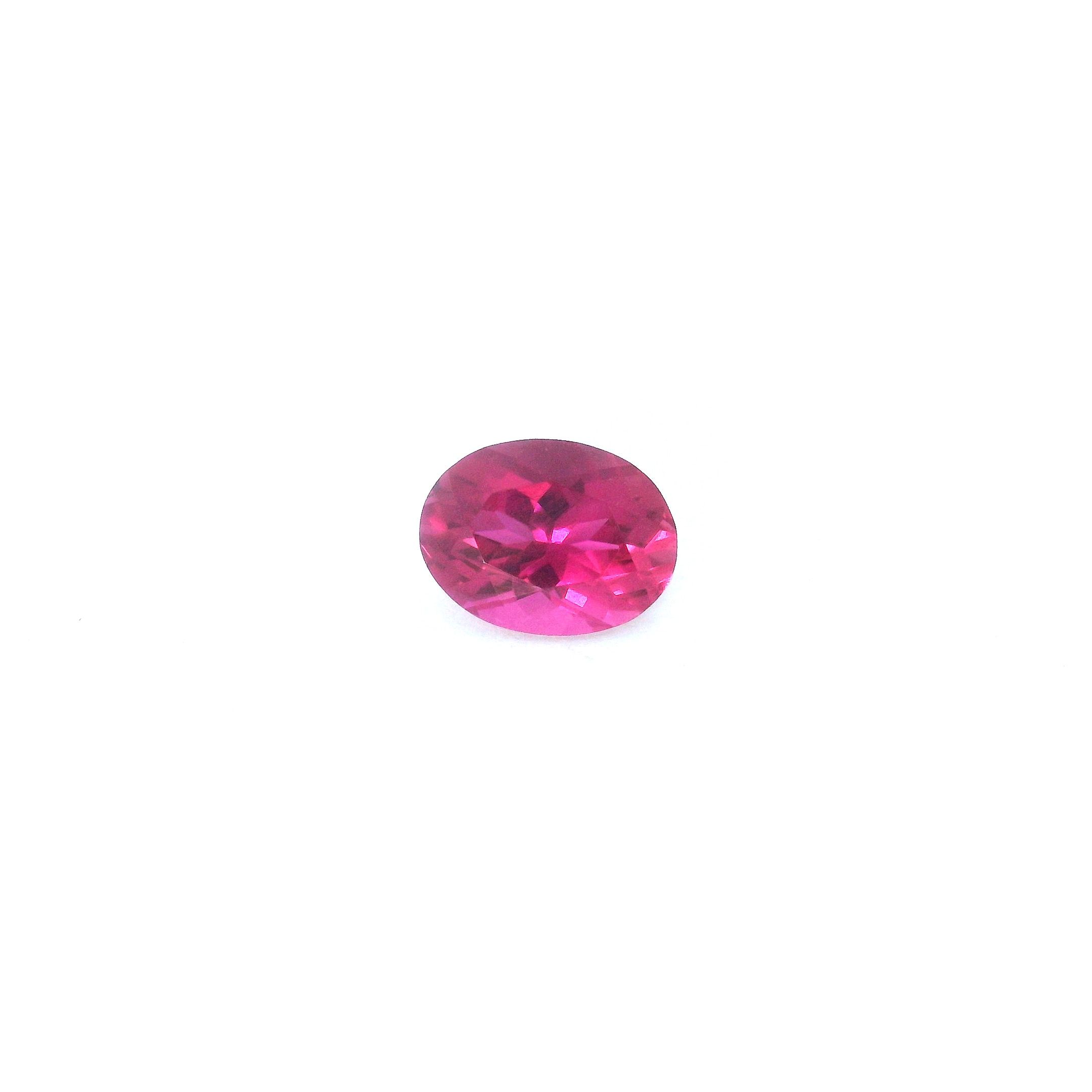 Turmalin 1,37 ct, różowy, szlif owalny