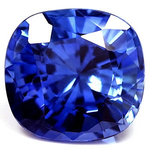 Szafir 3,52 ct, niebieski, szlif cushion