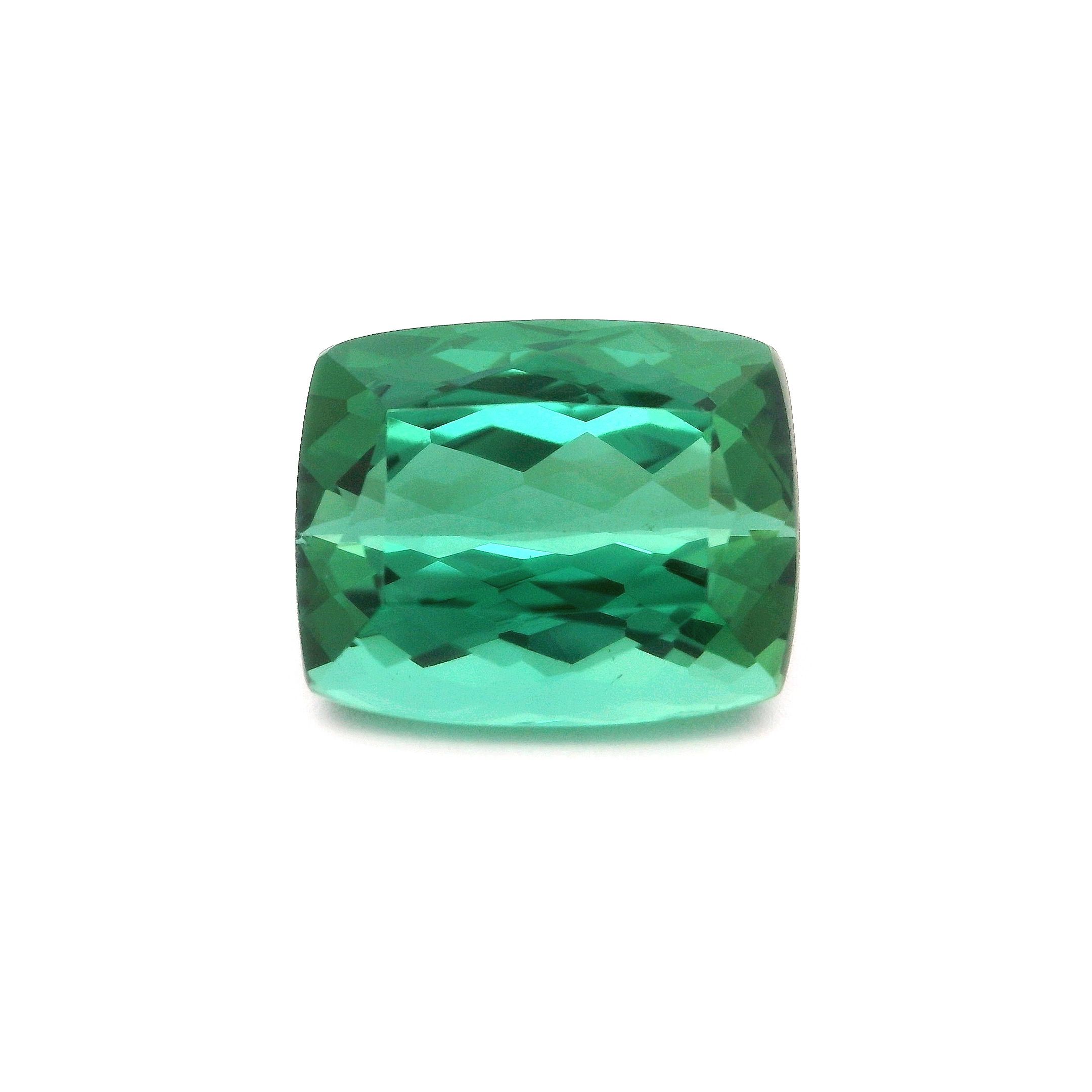 Turmalin 5,99 ct, zielony, szlif cushion