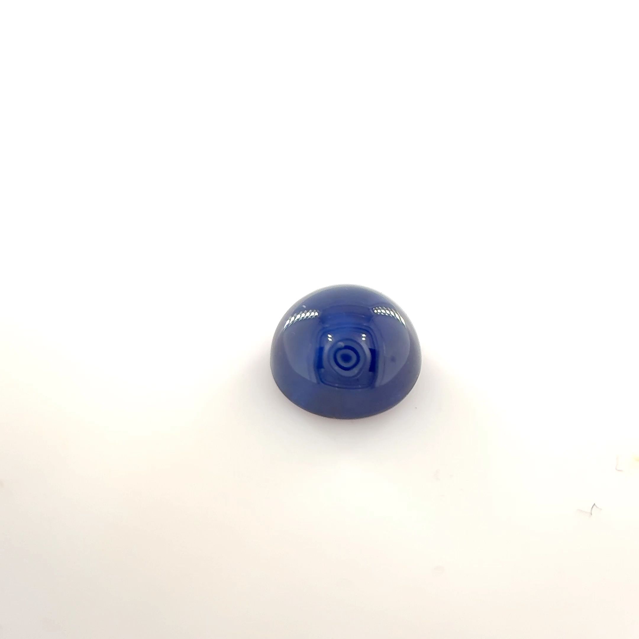 Szafir 1,18 ct, niebieski, kaboszon