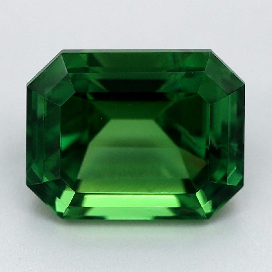 Turmalin 1,76 ct, zielony, szlif szmaragdowy