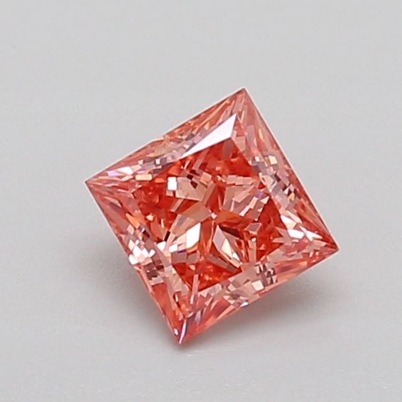 0.49 CT Fancy Vivid Orangey Pink PRINCESS