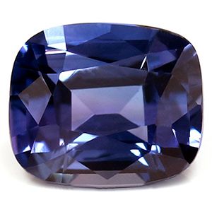Szafir 1,00 ct, niebieski, szlif cushion