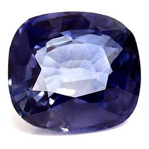 Szafir 1,30 ct, niebieski, szlif cushion