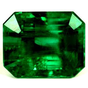 Szmaragd 2,35 ct, zielony, szlif szmaragdowy