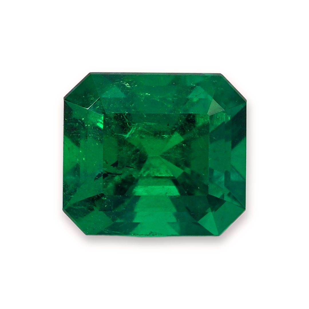 Szmaragd 2,13 ct, zielony, szlif szmaragdowy