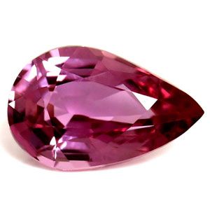 Szafir 1,02 ct, różowy, szlif gruszka