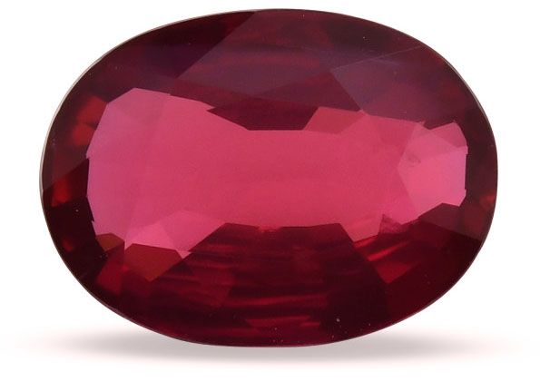 Rubin 2,01 ct, czerwony, szlif owalny