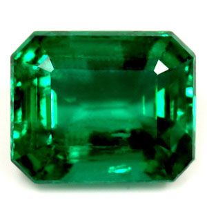 Szmaragd 1,45 ct, zielony, szlif szmaragdowy