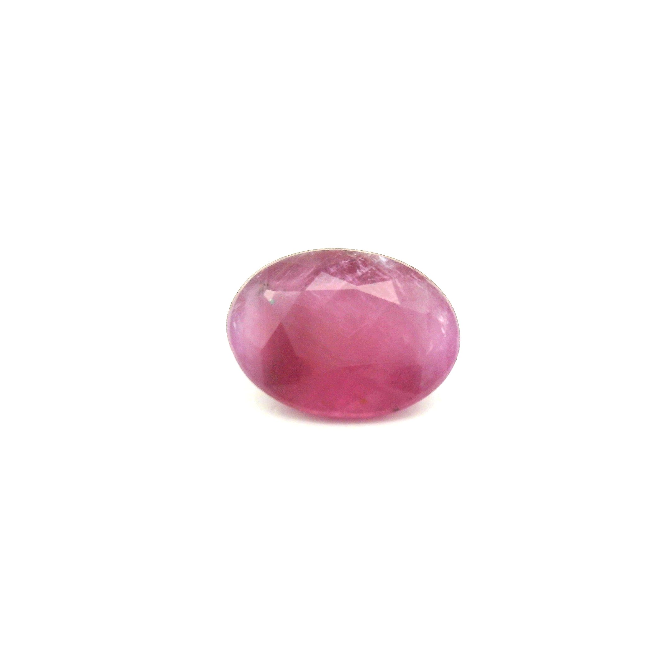 Rubin 1,77 ct, czerwony, szlif owalny