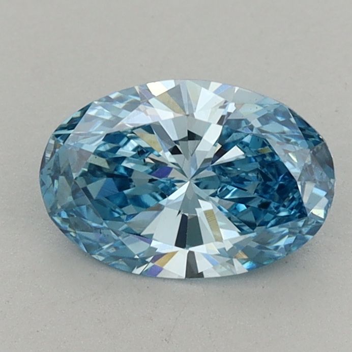 0.9 CT Fancy Vivid Blue OVAL