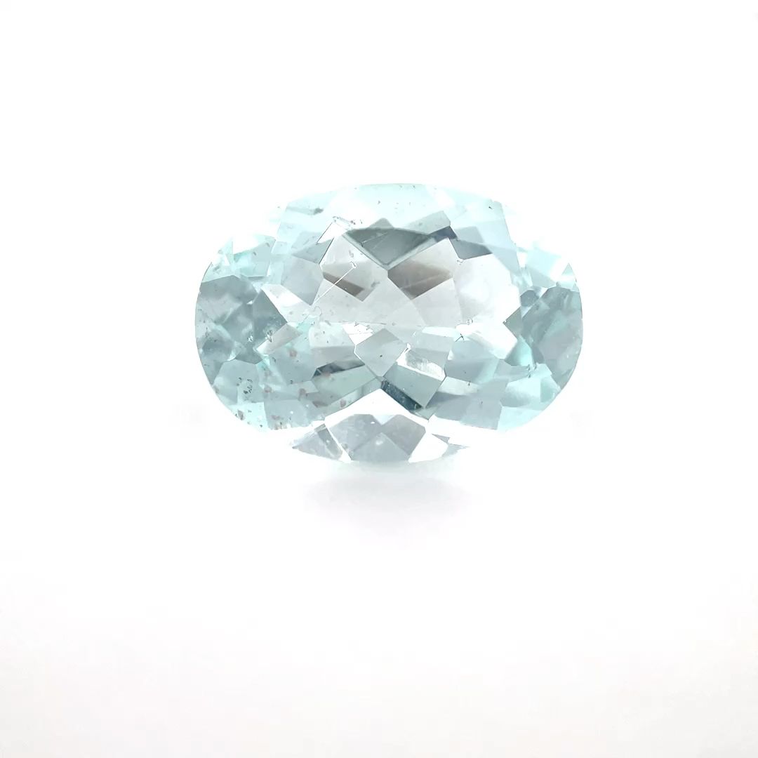 Akwamaryn 5,17 ct, niebieski, szlif owalny