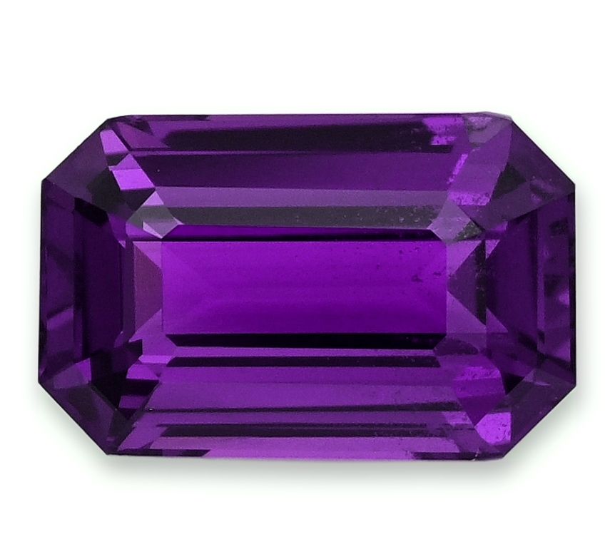 Szafir 3,02 ct, purpurowy, szlif szmaragdowy