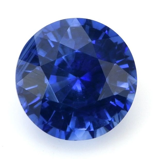 Szafir 1,13 ct, niebieski, szlif okrągły