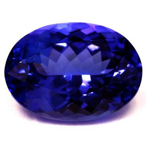 Tanzanit 5,41 ct, niebieski, szlif owalny