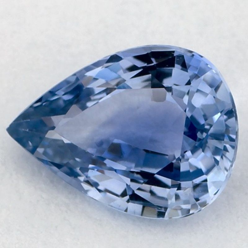 Szafir 1,13 ct, niebieski, szlif gruszka