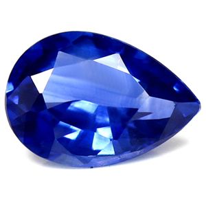 Szafir 1,09 ct, niebieski, szlif gruszka