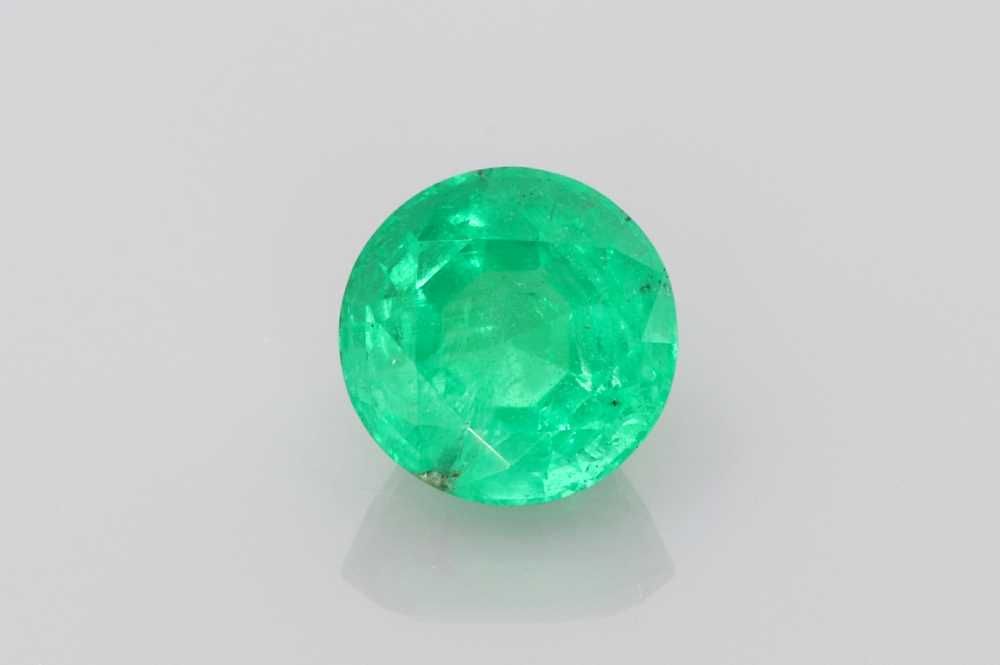 Szmaragd 1,80 ct, zielony, szlif okrągły