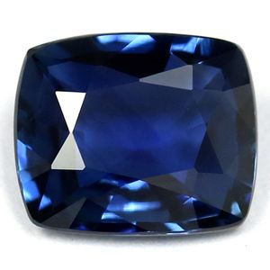 Szafir 1,36 ct, niebieski, szlif cushion
