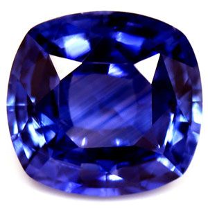 Szafir 1,39 ct, niebieski, szlif cushion