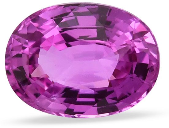 Szafir 2,08 ct, różowy, szlif owalny