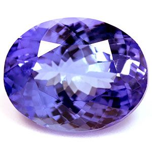 Tanzanit 3,43 ct, niebieski, szlif owalny