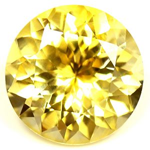 Szafir 1,39 ct, żółty, szlif okrągły