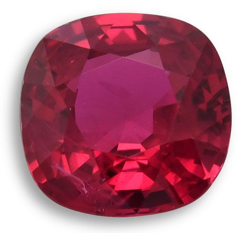 Rubin 1,52 ct, czerwony, szlif cushion
