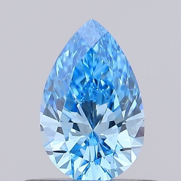 0.34 CT Fancy Vivid Blue PEAR