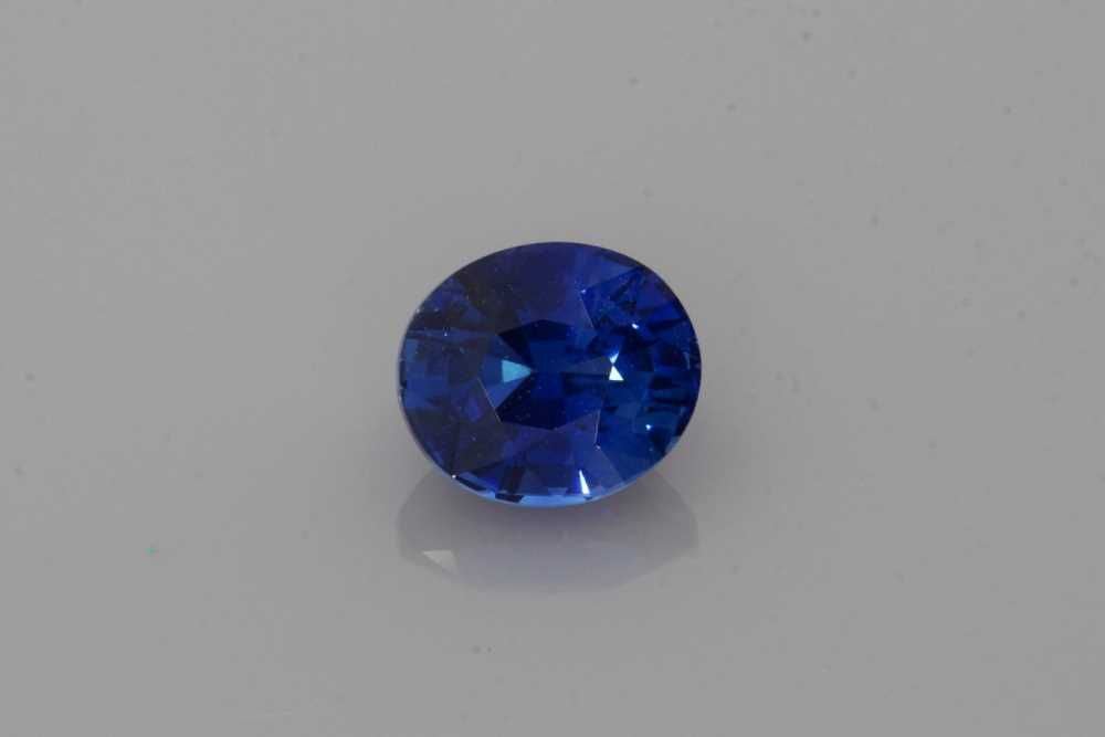 SAPPHIRE FACETED 1.01ct BLUE Vivid BLUE SI SRILANKA HEATED